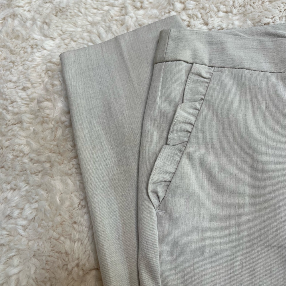Like New Neutral Gray Beige Cynthia Rowley Dress Pants - Picture 4 of 8